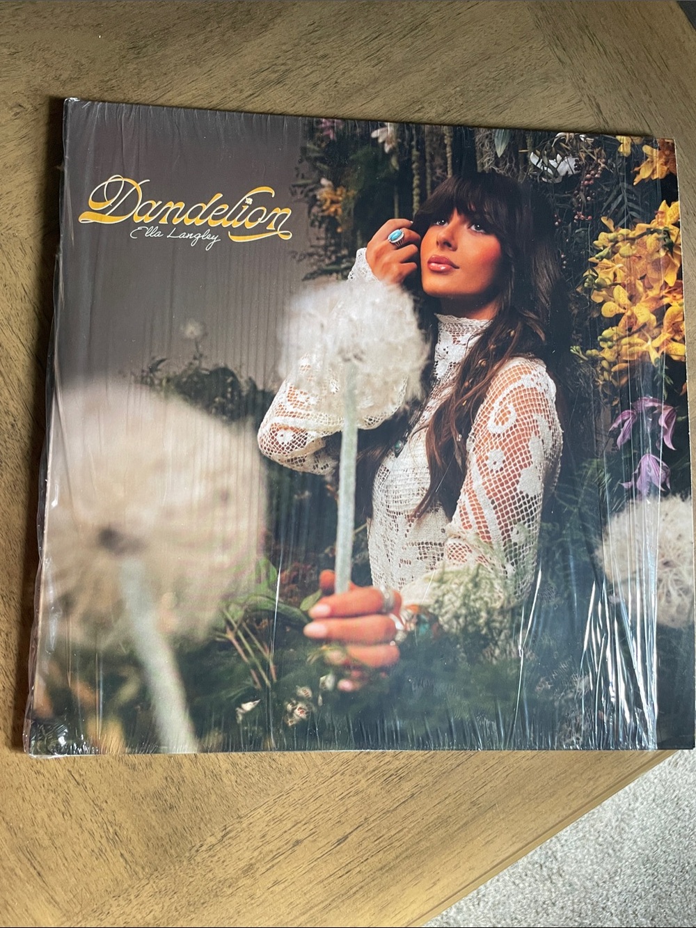 Dandelion Vinyl Record by Ella Langley — White Lace Cover